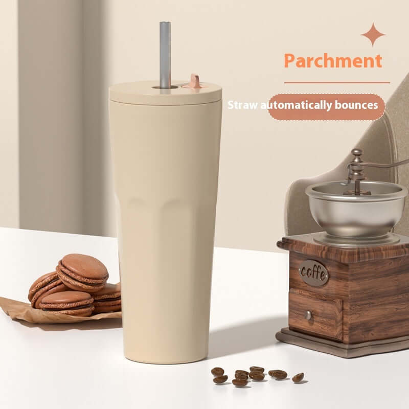 Straw Thermal Insulation Cup Outdoor Leisure Fashion Sports Cup - Abysaz Kollectionz