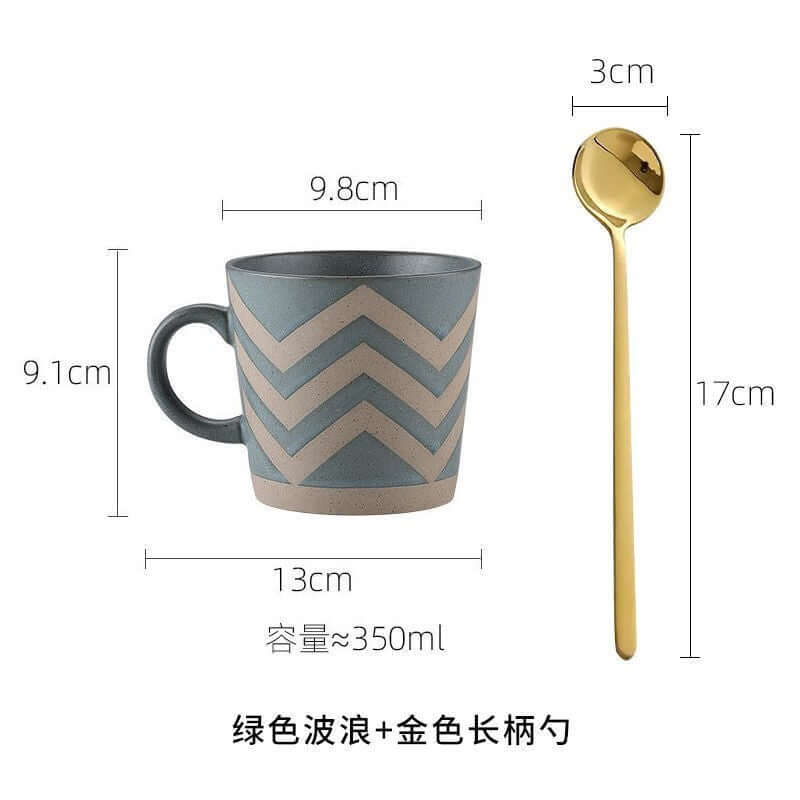 Stoneware Mug Coffee Cup Couple Water Cup - Abysaz Kollectionz