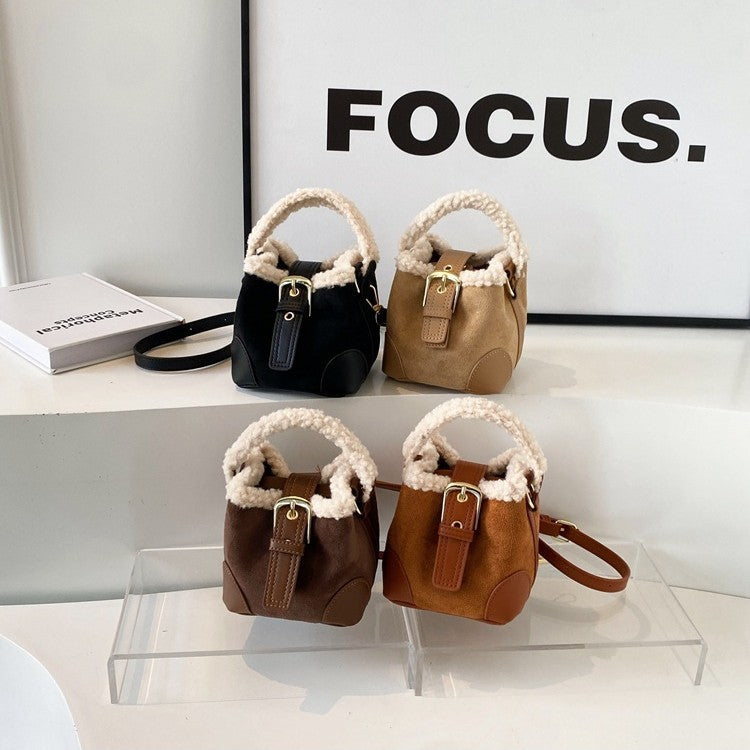Crossbody Bags Women Shoulder Bag Casual Retro Plush Bag Versatile Plush Designer Bags Purse And Handbags Female Bags - Abysaz Kollectionz