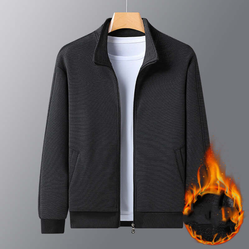 Dad Wears A Jacket With A Stand-up Collar And A Casual Jacket - Abysaz Kollectionz