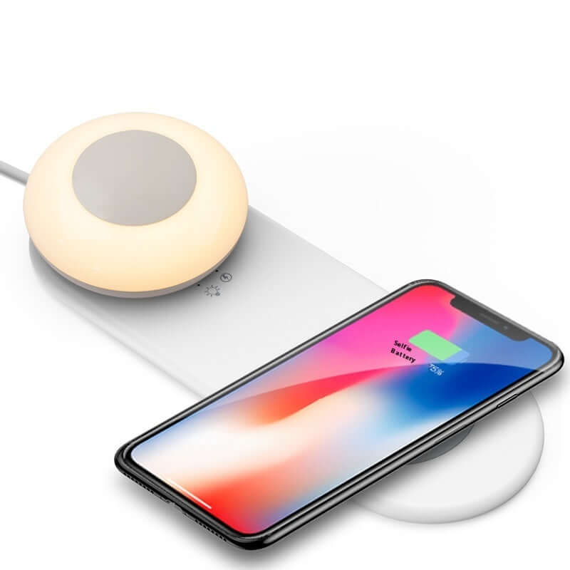 Wireless Phone Charger LED Desk Lamp Separated Magnetic Touch - Abysaz Kollectionz