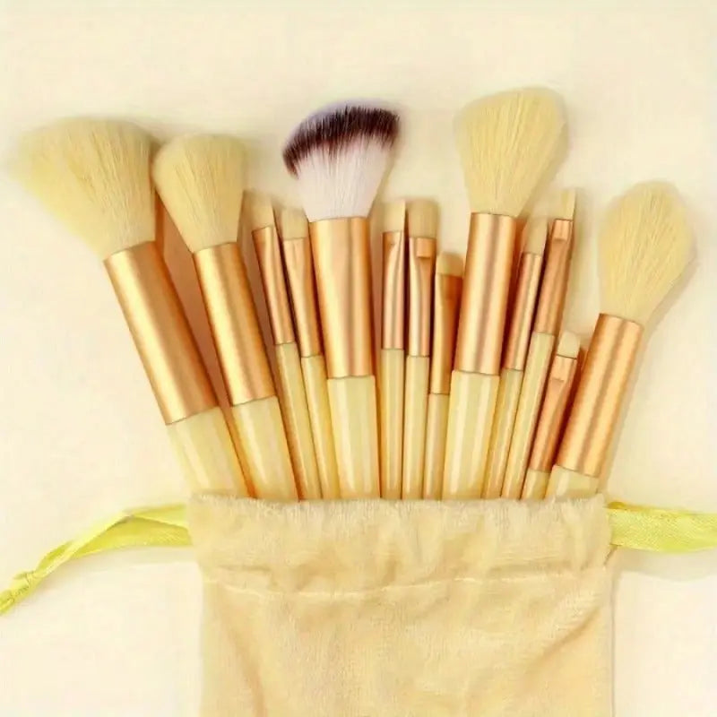 Makeup Brush Set- Soft And Fluffy Professional Makeup Foundation, Powder Eyeshadow, Kabuki Mixed Makeup Brush, Beauty Kit, Makeup Sponge, Beauty Gift, Makeup Beginner -13 Pieces - Abysaz Kollectionz
