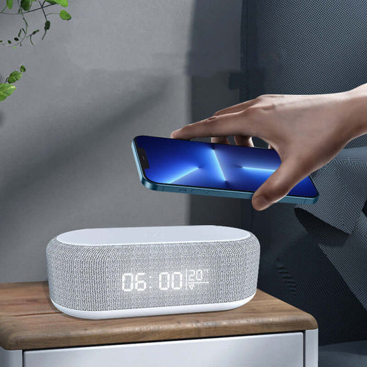 Abysaz Kollectionz Four-in-one Small Night Lamp Alarm Clock Wireless Charger - Abysaz Kollectionz