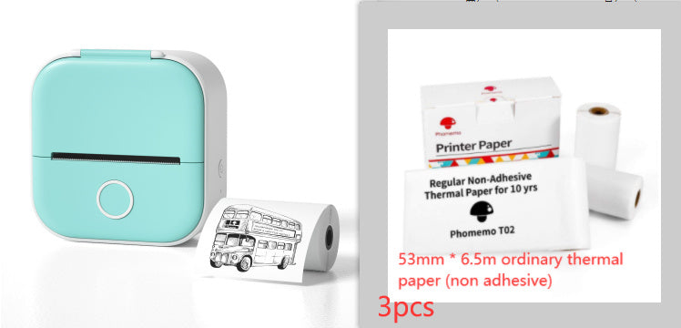 Portable Mini Thermal Label Printer Home Photo Printer Student Wrong Question Printer Bluetooth-compatible Mini Label Printer Price Tag Abysaz Kollectionz