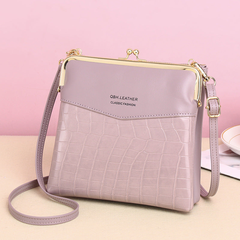 Lock Shoulder Bags Women Alligator Pattern Crossbody Phone Bag - Abysaz Kollectionz