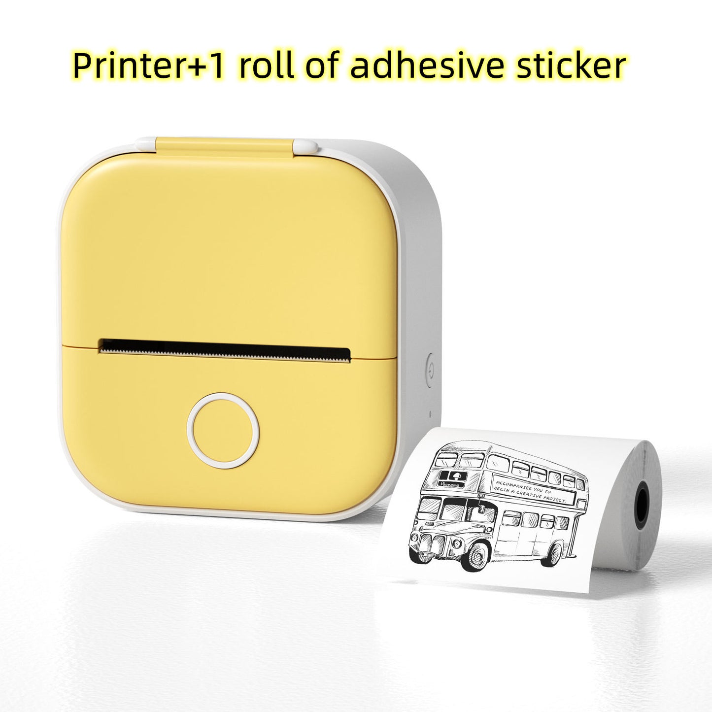 Portable Mini Thermal Label Printer Home Photo Printer Student Wrong Question Printer Bluetooth-compatible Mini Label Printer Price Tag Abysaz Kollectionz