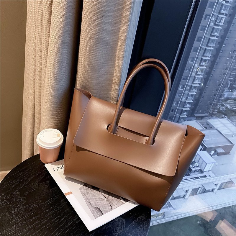 Fashion Women Shoulder Bags Large Capacity Handbags Simple Retro Tote Bags Solid Color Famous Brand High Quality Bags Abysaz Kollectionz