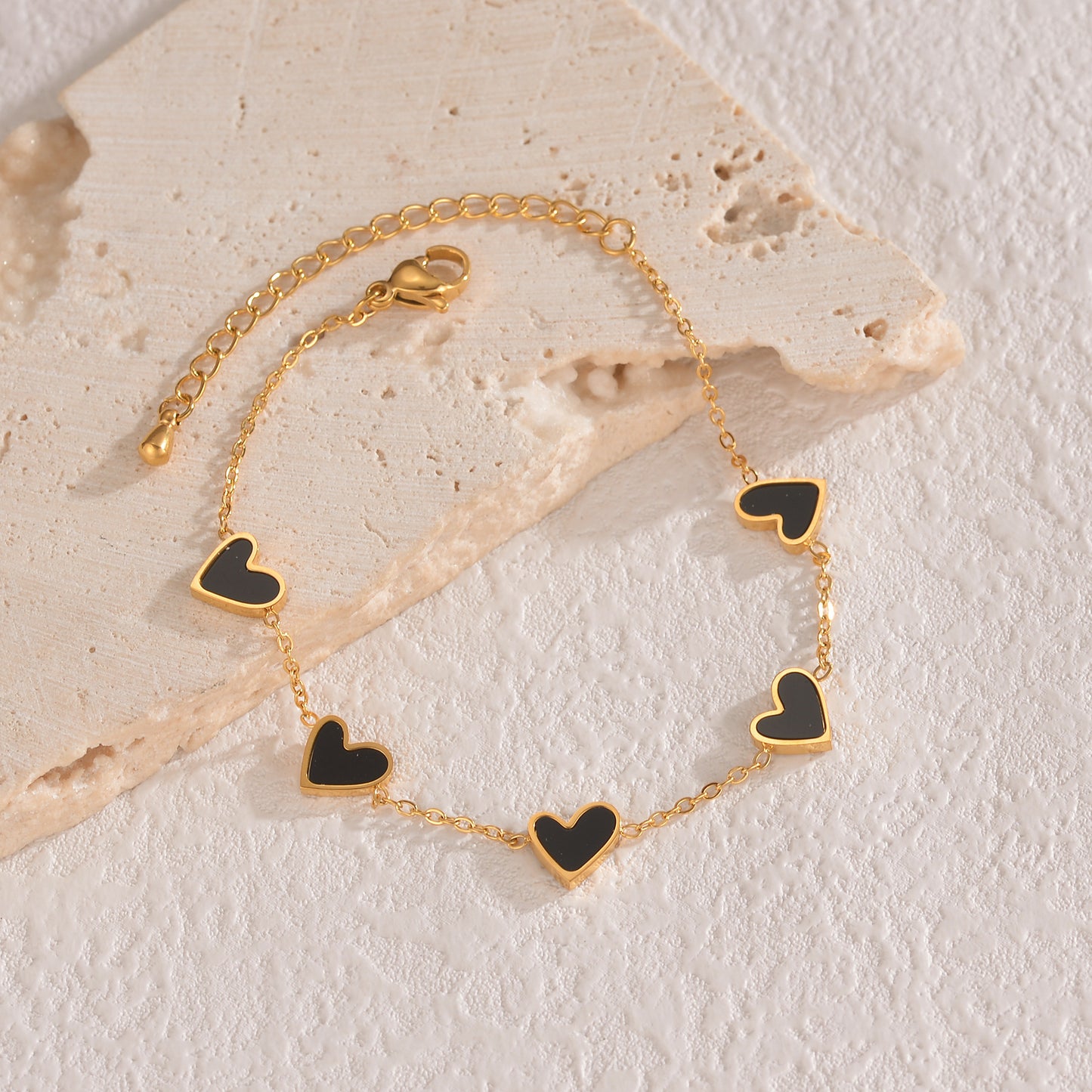 Ins Love Bracelet  Stainless Steel Dripping Heart Bracelet Fashion Valentine's Day Jewelry Gift Abysaz Kollectionz