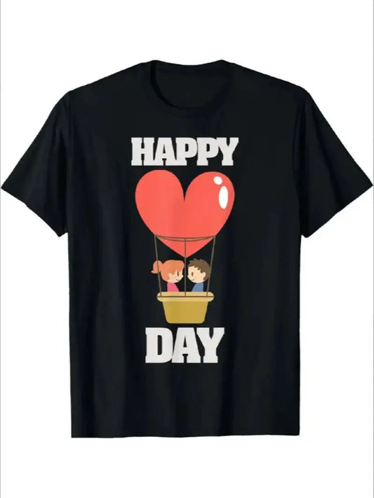 Fashionable Cartoon-Printed Men Casual T-Shirt