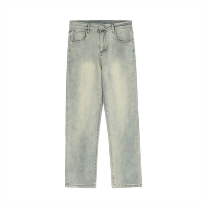 Printed Washed Worn Jeans Men Abysaz Kollectionz