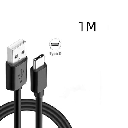 Black Fast Charging Cable Charger Adapter - Abysaz Kollectionz