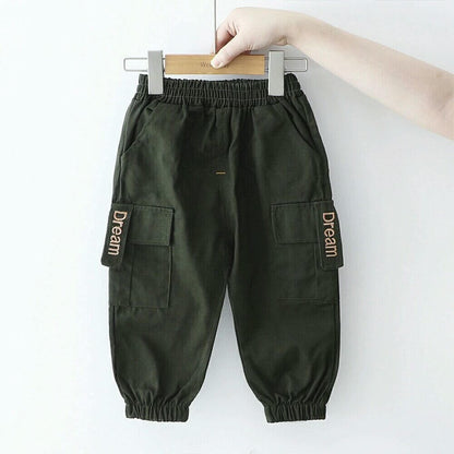 New Overalls, Children's Casual Pants, Korean Sports Trousers, Male Baby Pants, Outer Wear Abysaz Kollectionz