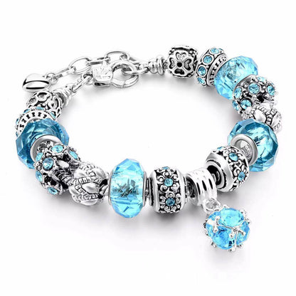 Crystal Beads Bracelets & Bangles Snake Chain Charm Bracelets For Women Jewellery Abysaz Kollectionz