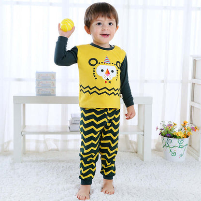 Children's Home Wear Long Sleeve Baby Thermal Pajamas Baby Underwear Set Kids - Abysaz Kollectionz