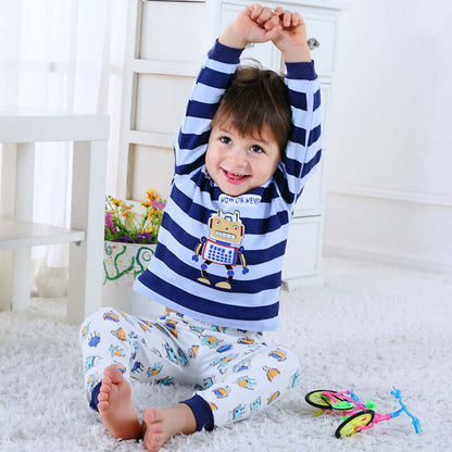 Children's Home Wear Long Sleeve Baby Thermal Pajamas Baby Underwear Set Kids Abysaz Kollectionz