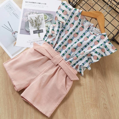 Kids Girls Clothes For Baby Girl Kids T-Shirt Shorts Suit - Abysaz Kollectionz