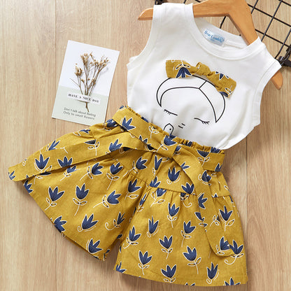 Kids Girls Clothes For Baby Girl Kids T-Shirt Shorts Suit - Abysaz Kollectionz