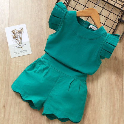 Kids Girls Clothes For Baby Girl Kids T-Shirt Shorts Suit - Abysaz Kollectionz