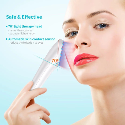 Acne Light Therapy Xpreen Wireless Rechargeable Light Acne Treatment Device Acne Clearing Eraser with Blue Light and Red Light Abysaz Kollectionz