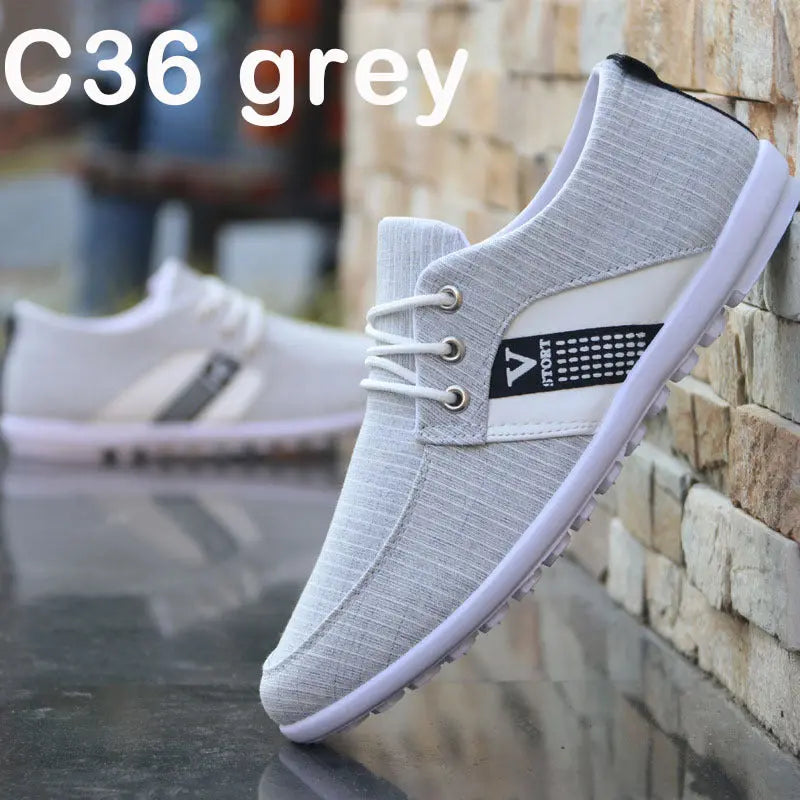 Men'S Soft-Soled Canvas Shoes, Sports And Leisure Old Beijing Cloth Shoes, Peas Shoes - Abysaz Kollectionz