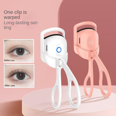 Eyelash Curler Portable Electric Heated Comb Eye Lash Long Lasting Eyelashes Curls Thermal Eyelash Curler Makeup Tools Heated Eyelash Curlers,Rechargeable Electric Eyelash Curler,Handheld Eyelash Heat Abysaz Kollectionz