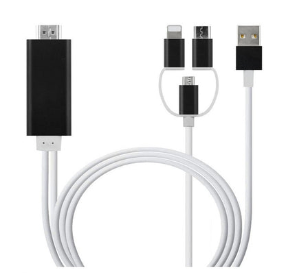 Type-C To HDMI Three In One Mobile Phone Projection Cable - Abysaz Kollectionz