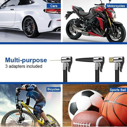 Abysaz Kollectionz Tire Inflator Portable Air Compressor,Portable Electric Inflator 150PSI Cordless Electric Ball Inflator Rechargeable Bicycle Air  Inflator With Digital LED Display - Abysaz Kollectionz