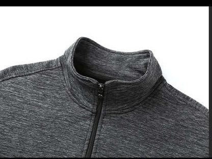 Dad Wears A Jacket With A Stand-up Collar And A Casual Jacket Abysaz Kollectionz