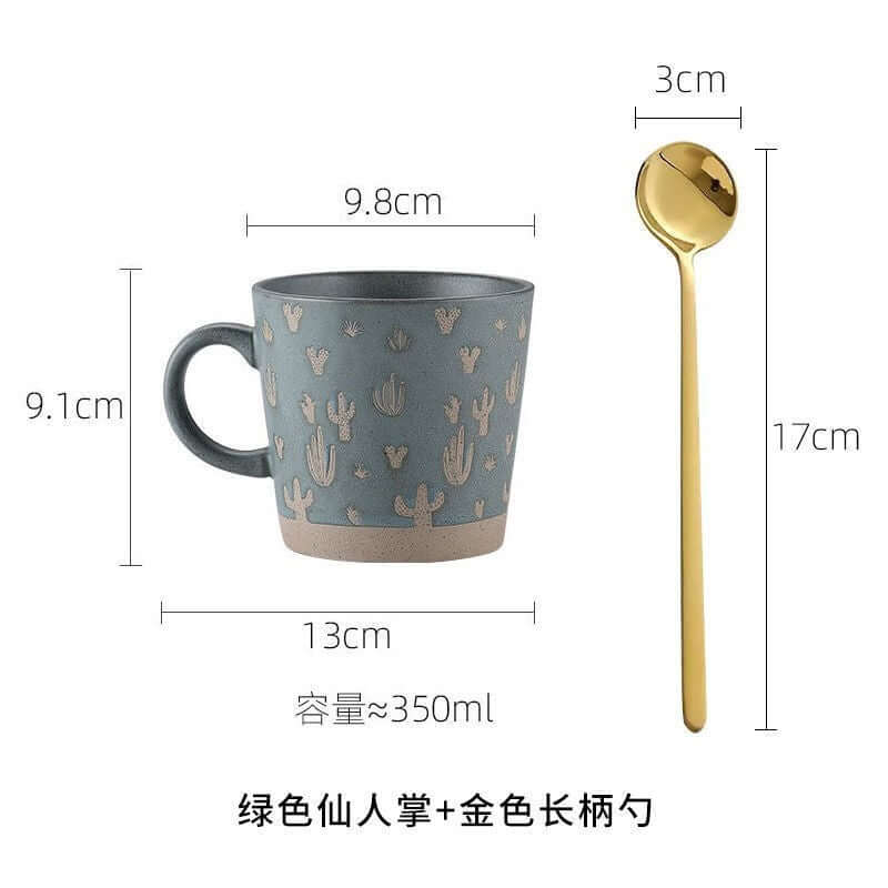 Stoneware Mug Coffee Cup Couple Water Cup - Abysaz Kollectionz