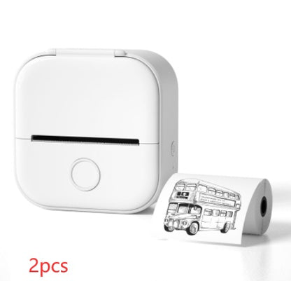 Portable Mini Thermal Label Printer Home Photo Printer Student Wrong Question Printer Bluetooth-compatible Mini Label Printer Price Tag Abysaz Kollectionz
