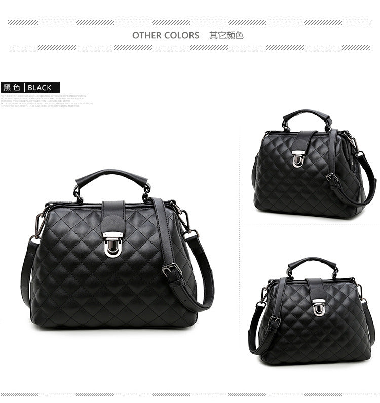 Leather bags 2021 new summer Lingge leather retro Doctor Bag Fashion Shoulder Bag hand Abysaz Kollectionz