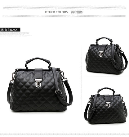 Leather bags 2021 new summer Lingge leather retro Doctor Bag Fashion Shoulder Bag hand Abysaz Kollectionz