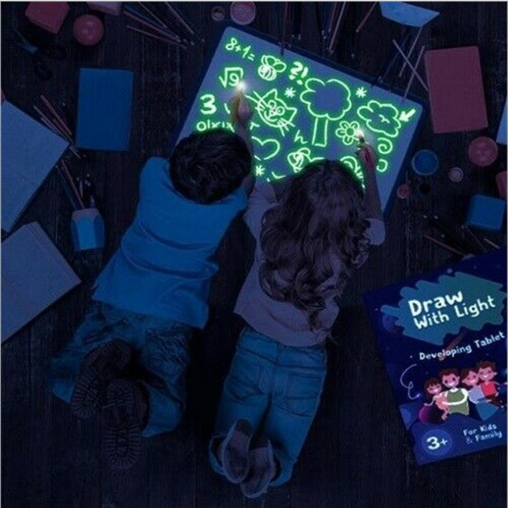Educational Toy Drawing Pad 3D Magic 8 Light Effects Puzzle Board Sketchpad Abysaz Kollectionz
