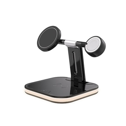Compatible with Apple, 3 In 1 Magnetic Wireless Charger 15W Fast Charging Station For Magsafe Chargers Abysaz Kollectionz
