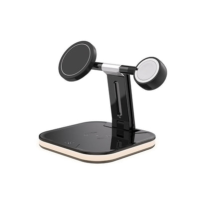 Compatible with Apple, 3 In 1 Magnetic Wireless Charger 15W Fast Charging Station For Magsafe Chargers Abysaz Kollectionz
