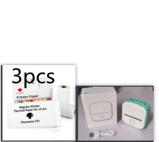 Portable Mini Thermal Label Printer Home Photo Printer Student Wrong Question Printer Bluetooth-compatible Mini Label Printer Price Tag Abysaz Kollectionz