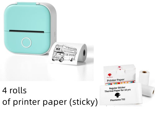 Portable Mini Thermal Label Printer Home Photo Printer Student Wrong Question Printer Bluetooth-compatible Mini Label Printer Price Tag Abysaz Kollectionz