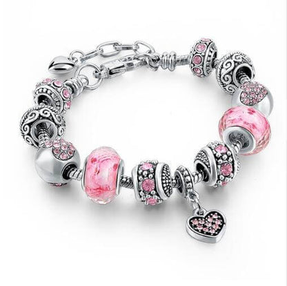 Crystal Beads Bracelets & Bangles Snake Chain Charm Bracelets For Women Jewellery Abysaz Kollectionz