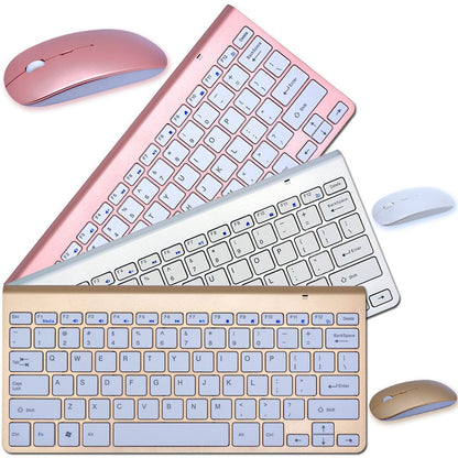 2.4G Wireless Keyboard And Mouse Protable Mini Keyboard Mouse Combo Set For Notebook Laptop Mac Desktop PC Computer Smart TV PS4 Abysaz Kollectionz