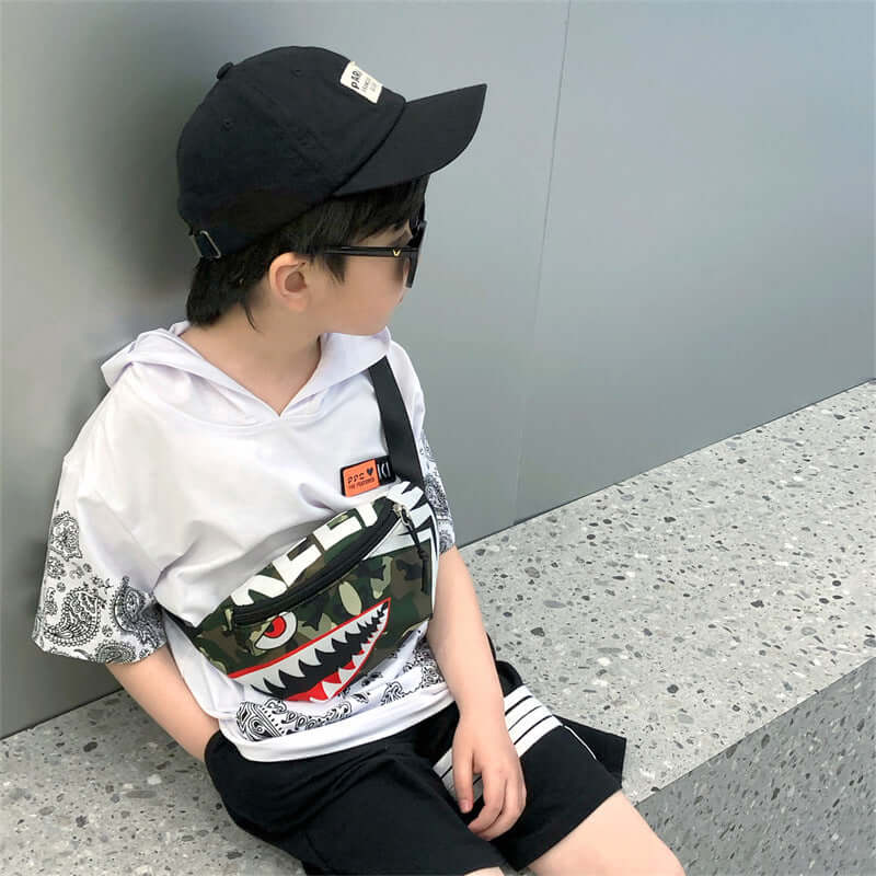 Little Shark Children's Handsome Fashion Trending Chest Bag Abysaz Kollectionz
