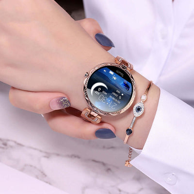 Abysaz Kollectionz Fashion Women's Smart Watch Waterproof Wearable Device Heart Rate Monitor Sports Smartwatch for Women Ladies - Abysaz Kollectionz