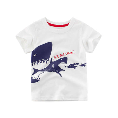 Summer Children's Wear Korean Fashion Children's Short Sleeve T-Shirt Cotton Kids Clothes Summer Boy Half Sleeve Top Abysaz Kollectionz