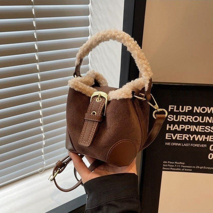 Crossbody Bags Women Shoulder Bag Casual Retro Plush Bag Versatile Plush Designer Bags Purse And Handbags Female Bags - Abysaz Kollectionz