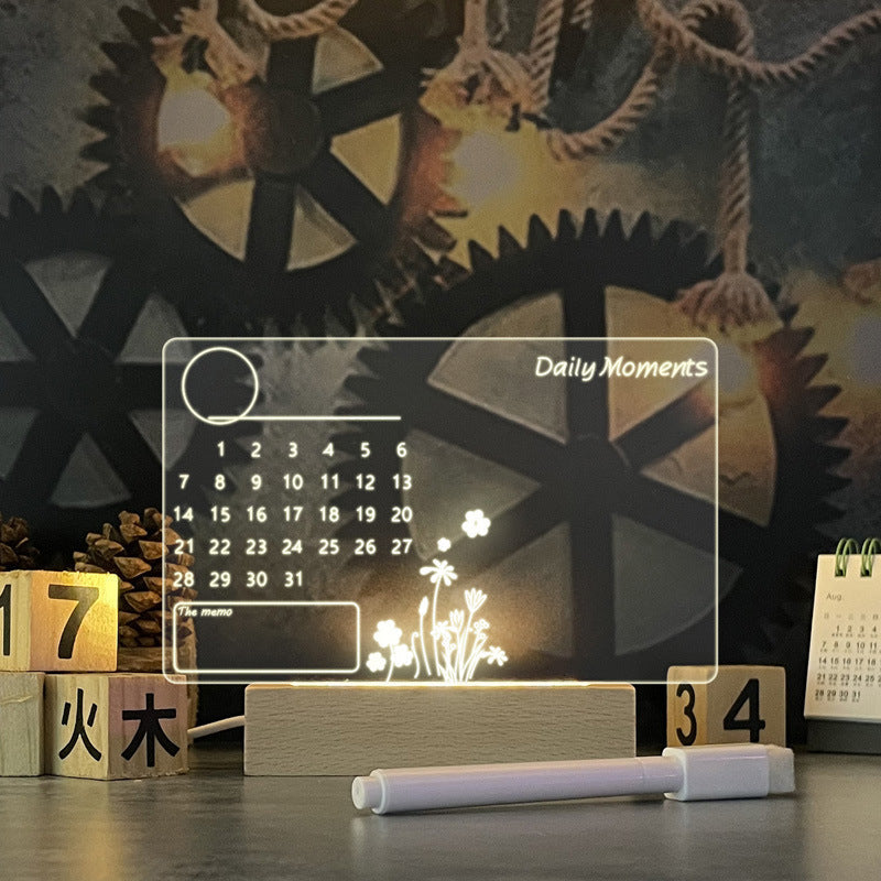 Creative Note Board Creative Led Night Light USB Message Board Holiday Light With Pen Gift For Children Girlfriend Decoration Night Lamp Abysaz Kollectionz