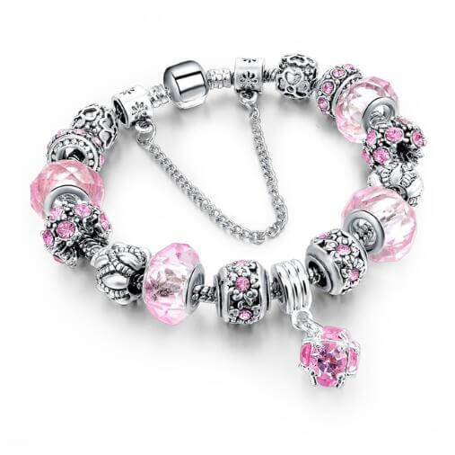 Crystal Beads Bracelets & Bangles Snake Chain Charm Bracelets For Women Jewellery - Abysaz Kollectionz