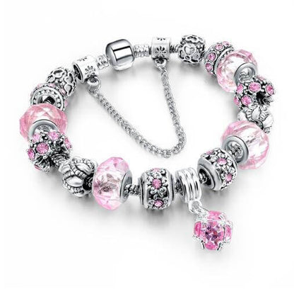 Crystal Beads Bracelets & Bangles Snake Chain Charm Bracelets For Women Jewellery - Abysaz Kollectionz