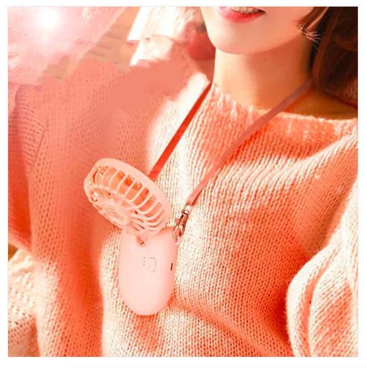 New Hanging Neck Foldable Small Electric Fan - Abysaz Kollectionz