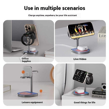 Three-in-one Basketball Magnetic Wireless Charger Abysaz Kollectionz