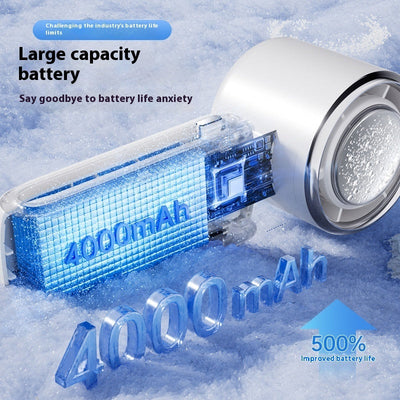 New Ice Pack High-Speed Handheld Eletirc Fan Speed Adjustable Folding Mini Fan Portable Outdoor Hanging Neck Small Fan Abysaz Kollectionz