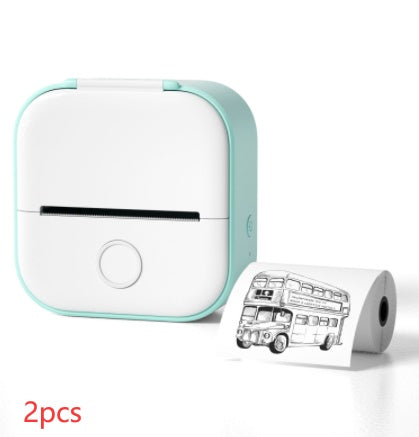 Portable Mini Thermal Label Printer Home Photo Printer Student Wrong Question Printer Bluetooth-compatible Mini Label Printer Price Tag Abysaz Kollectionz